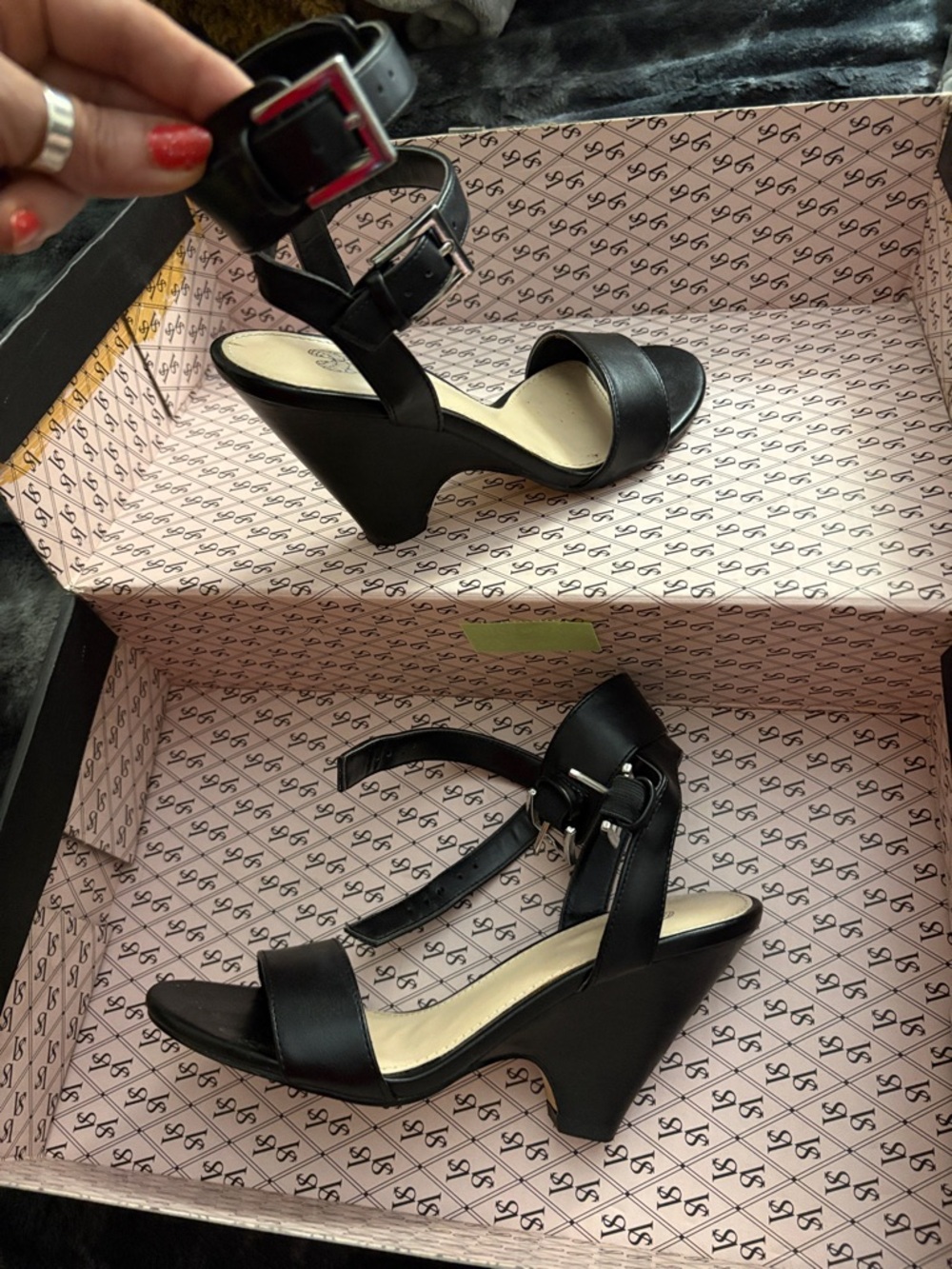 Victorias Secret Double Buckle Heels